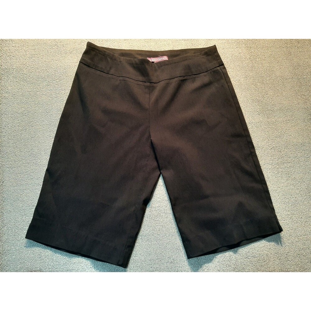 Eight Clovers Womens Capri Pants Size 8 black capris